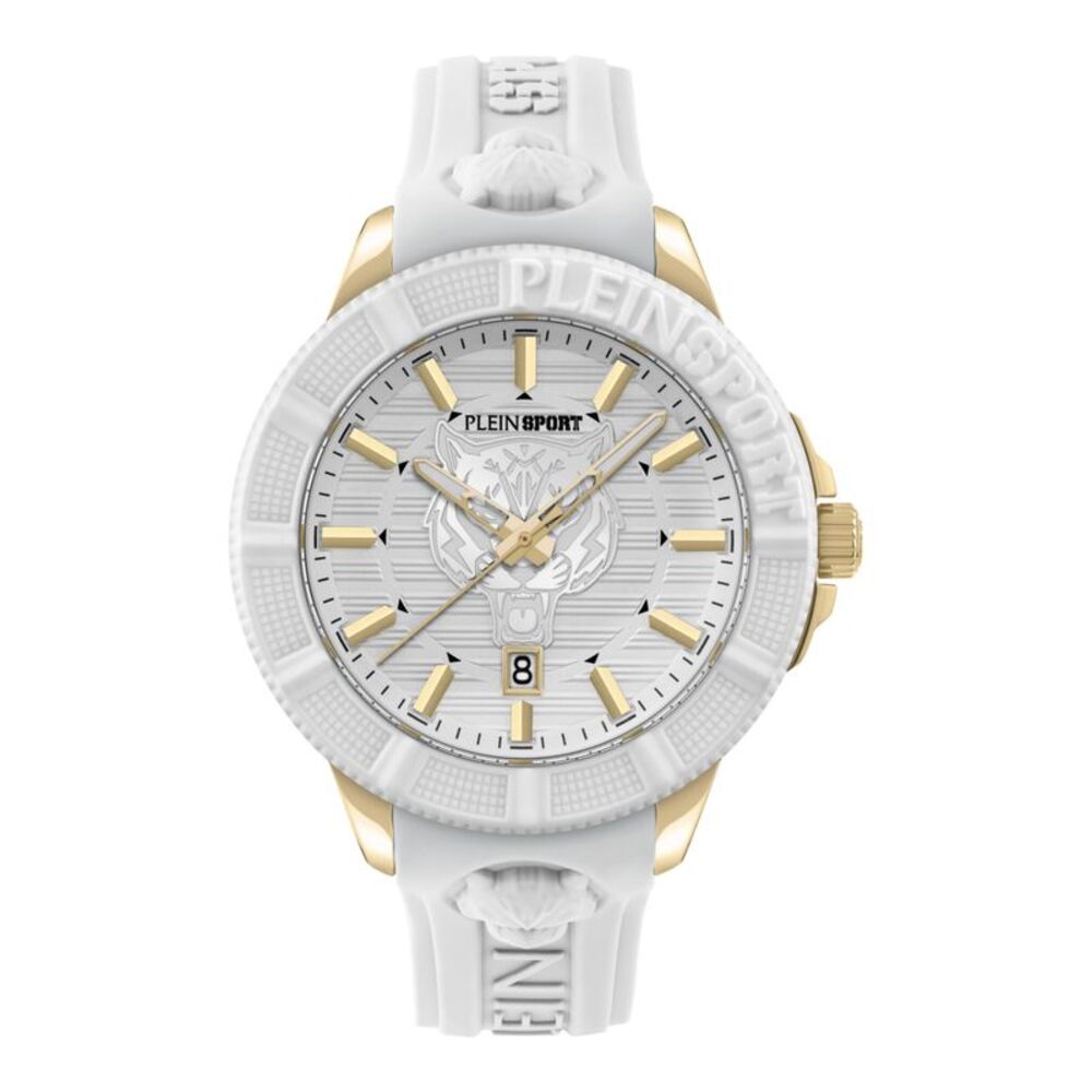 Plein Sport City Rush Silicone Watch Gold Mens